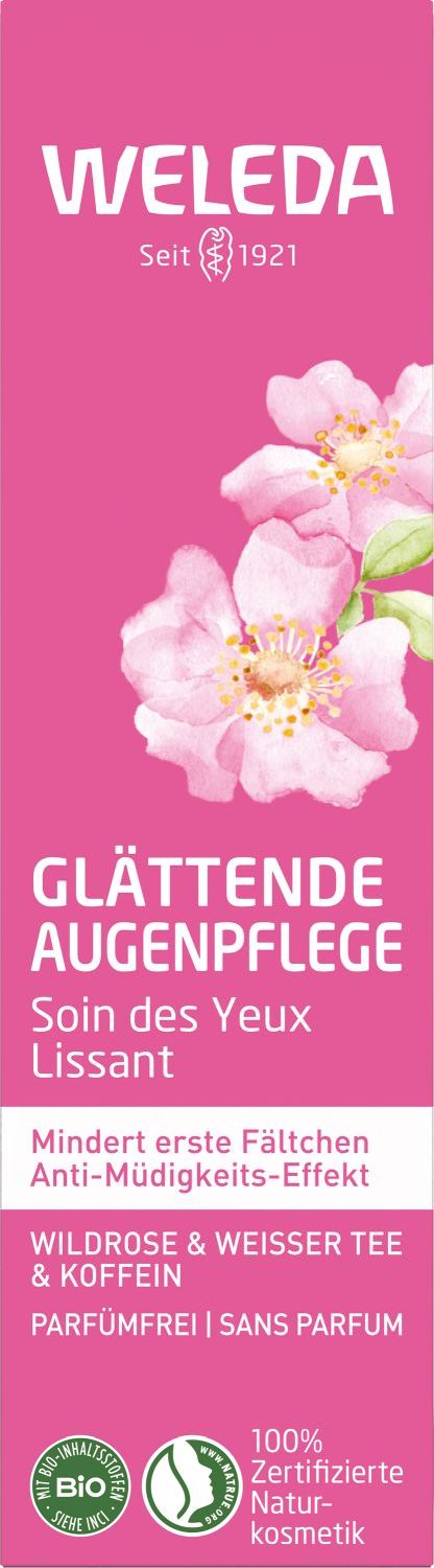 Glättende Augenpflege Wildrose & Weißer Tee