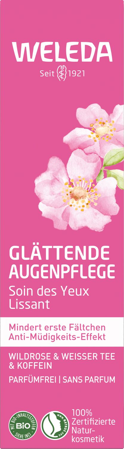 Glättende Augenpflege Wildrose & Weißer Tee