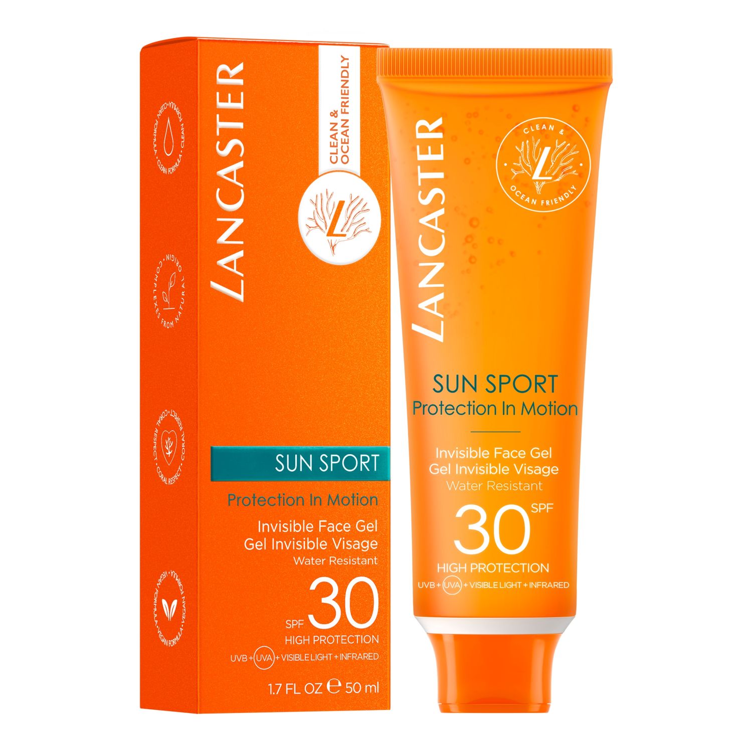 SUN SPORT  Transparentes Gesichtsgel SPF30
