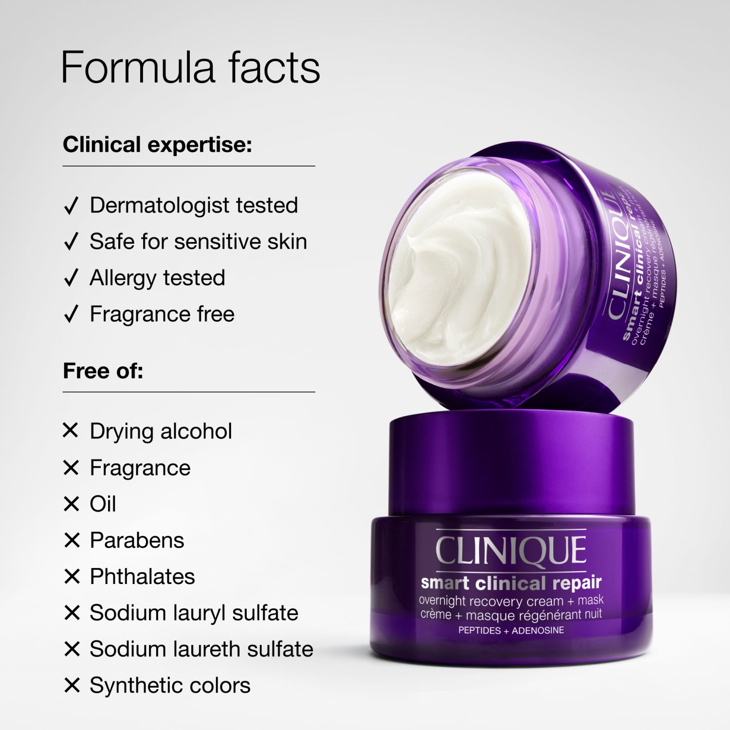 Clinique Smart Clinical Repair Overnight Cream & Mask