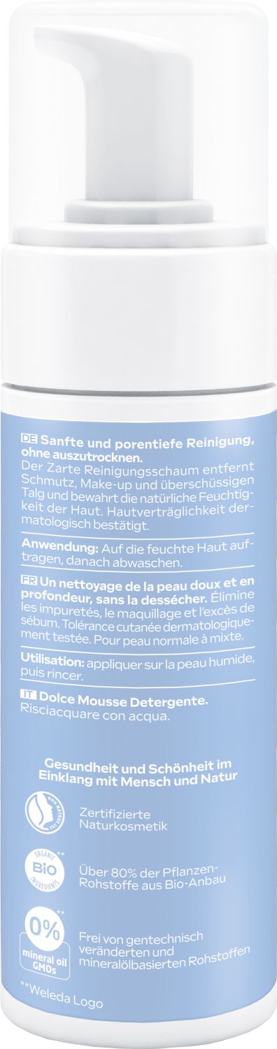 Zarter Reinigungsschaum