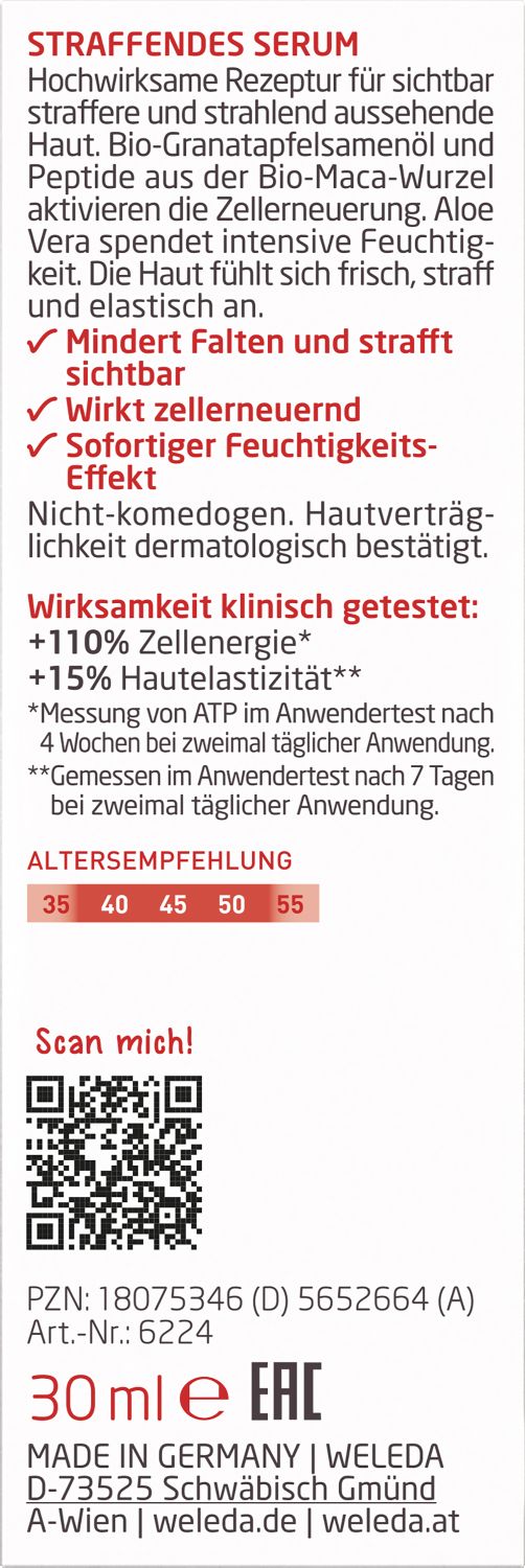Granatapfel & Maca-Peptide Straffendes Serum