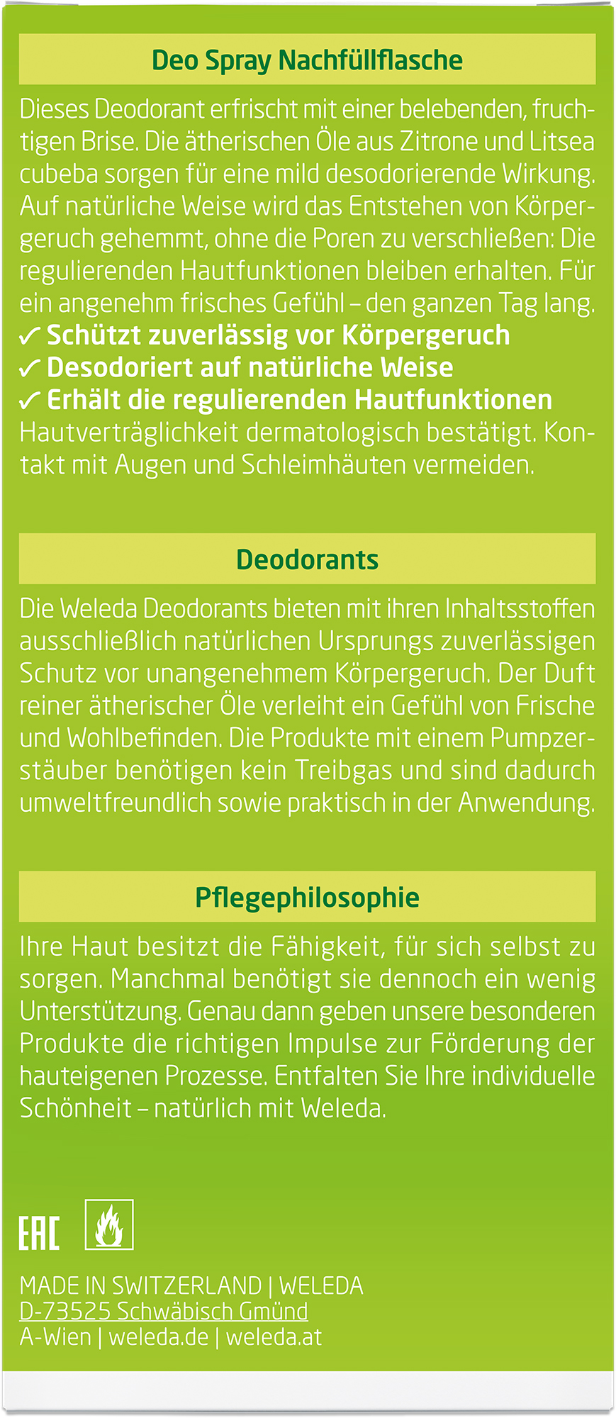 Citrus Deodorant Nachfüllflasche