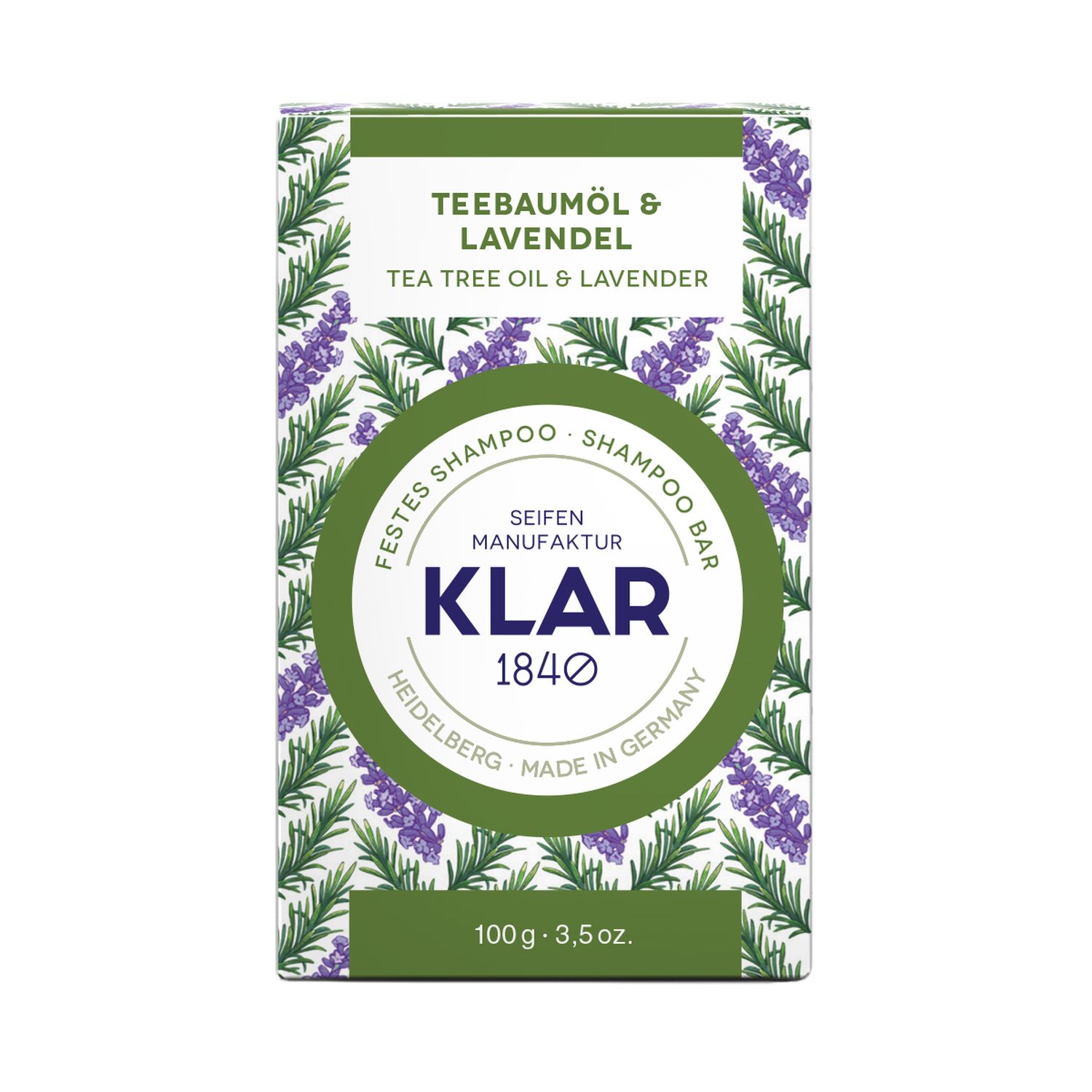 Festes Shampoo Teebaumöl/Lavendel