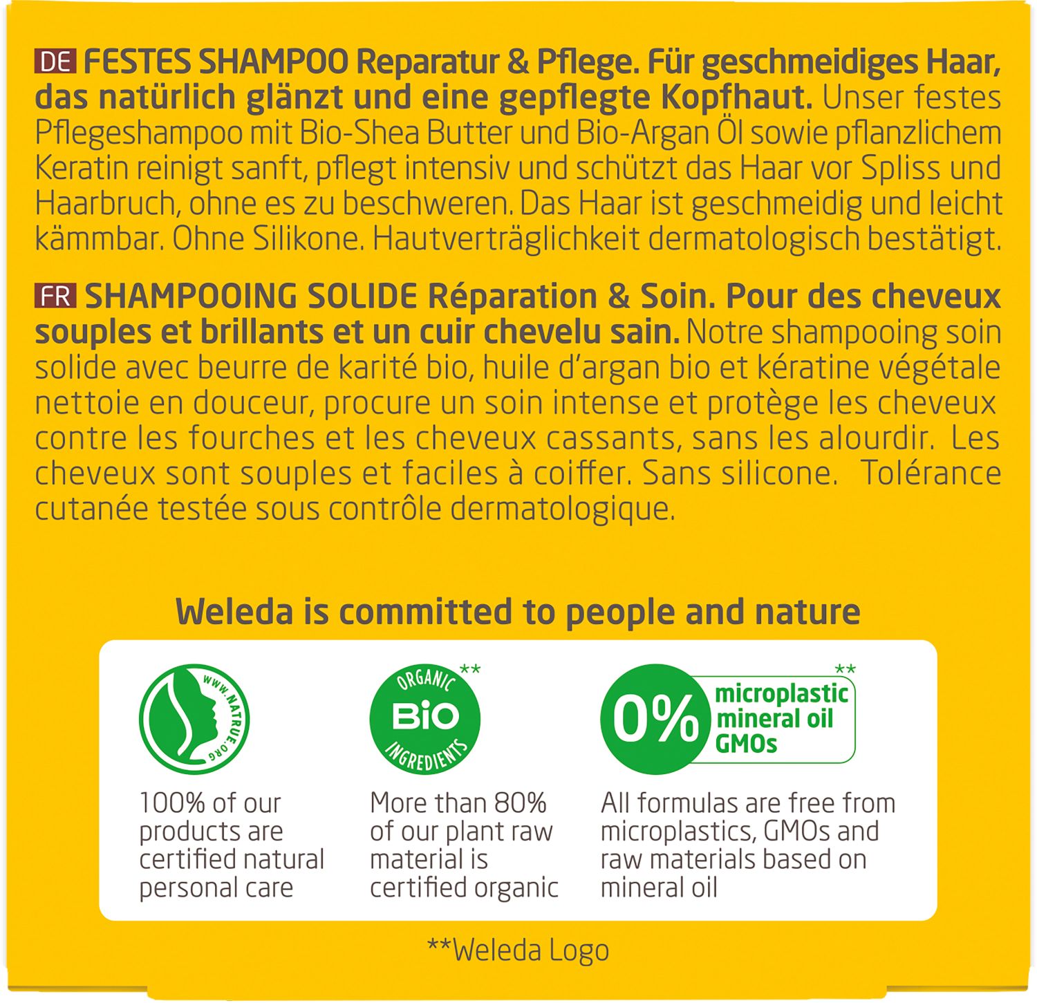 Festes Shampoo Reparatur & Pflege