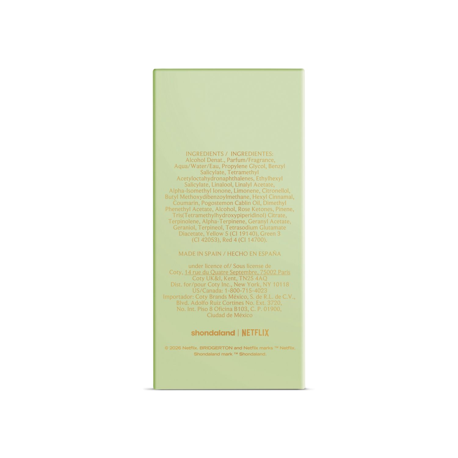 Bridgerton Vanilla Eau de Parfum