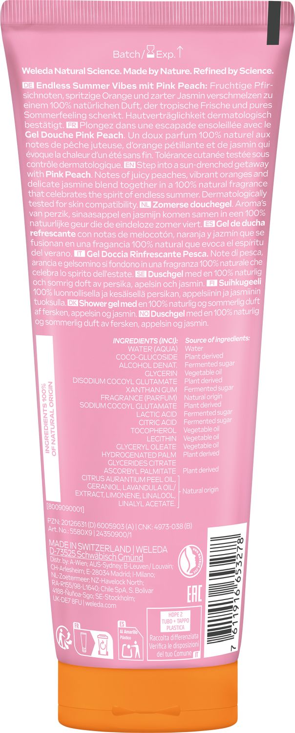 Pink Peach Shower Gel