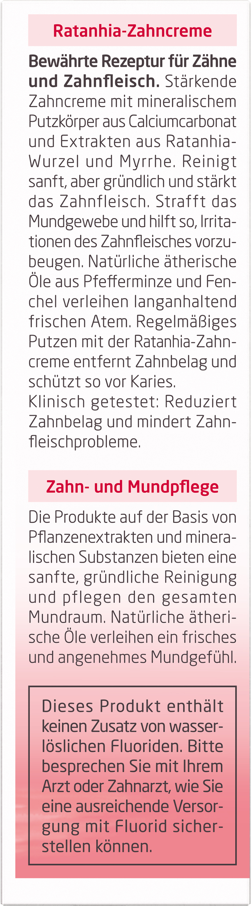 Ratanhia-Zahncreme