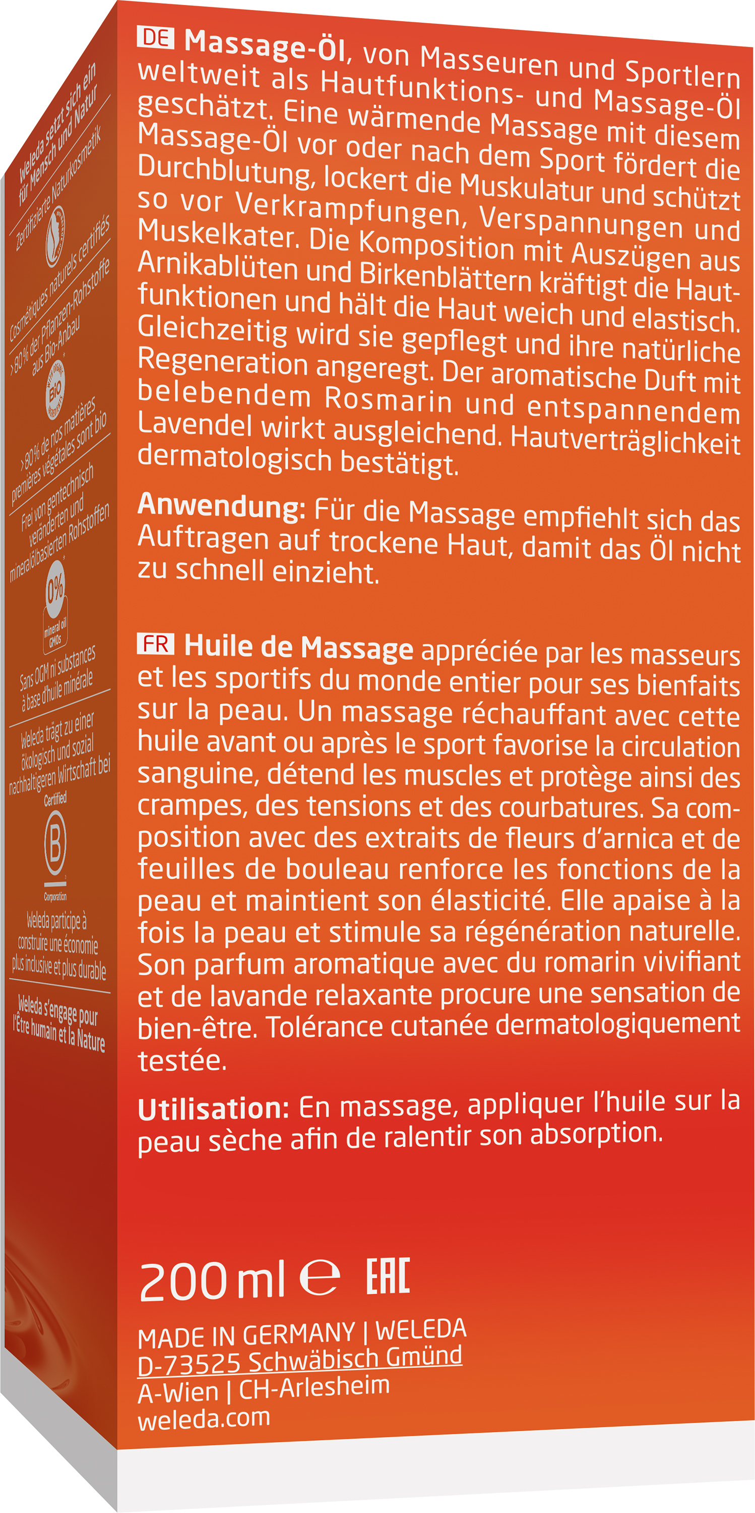 Arnika Massage-Öl