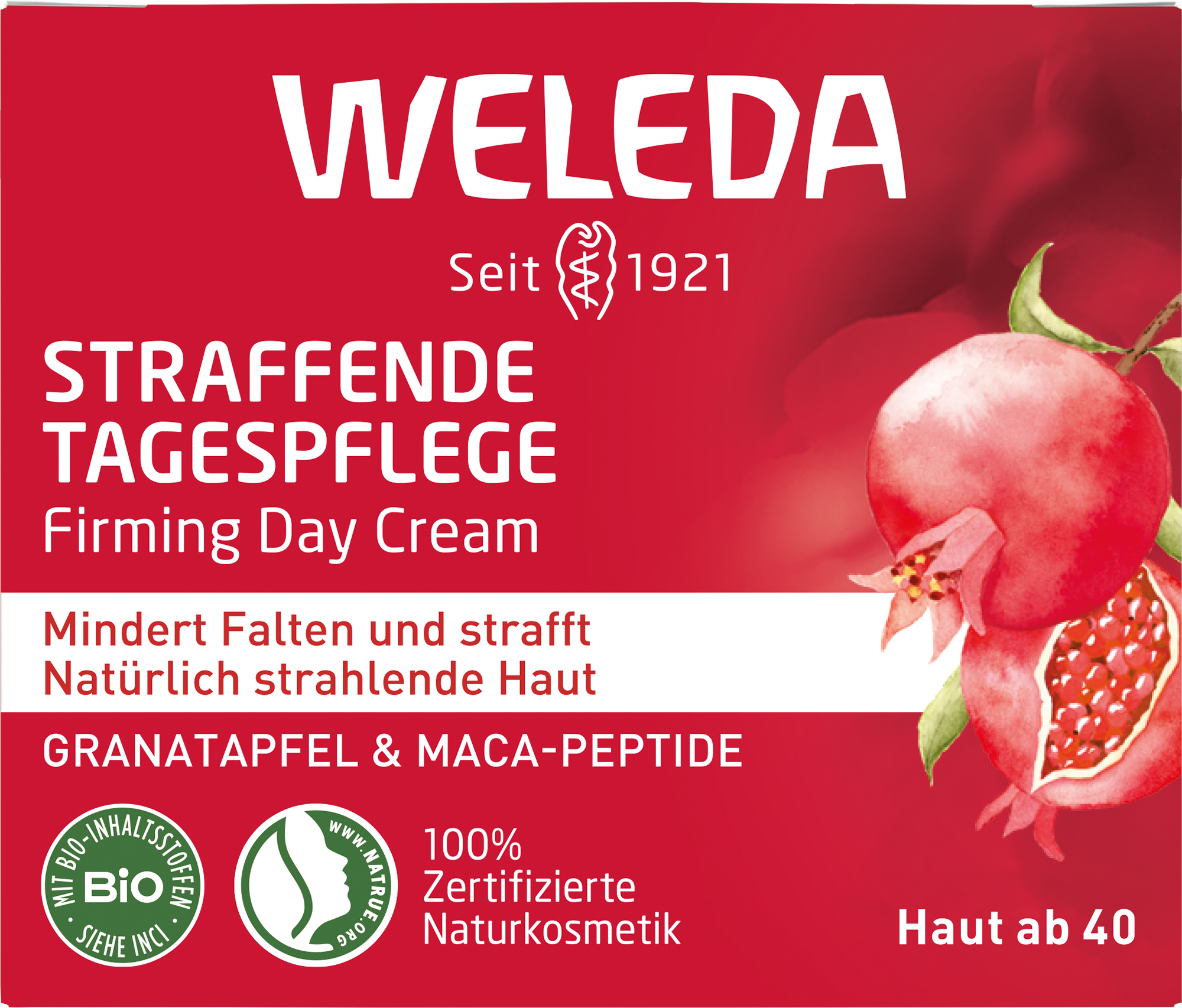Granatapfel Straffende Tagespflege Granatapfel und Maca-Peptide