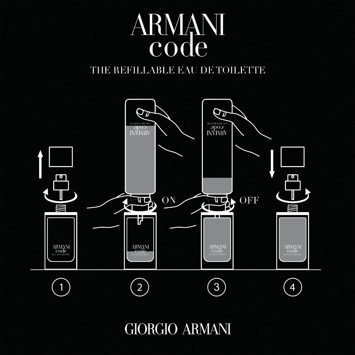 Armani Code Homme Eau de Toilette (Refillable)