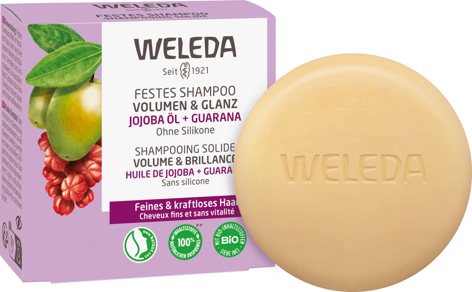 Festes Shampoo Volumen & Glanz