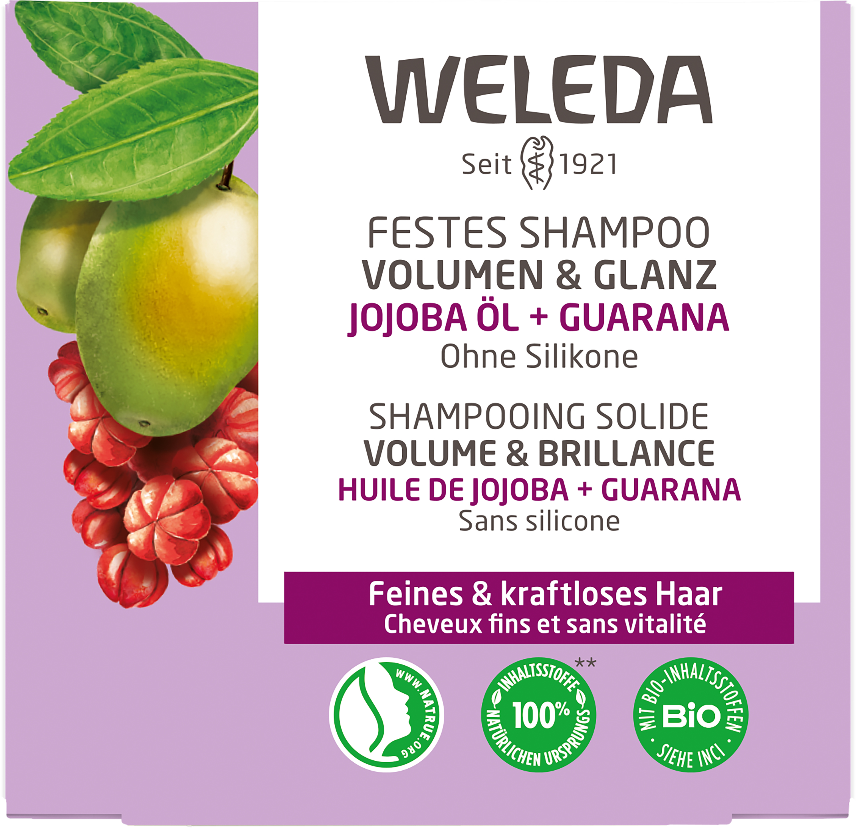 Festes Shampoo Volumen & Glanz