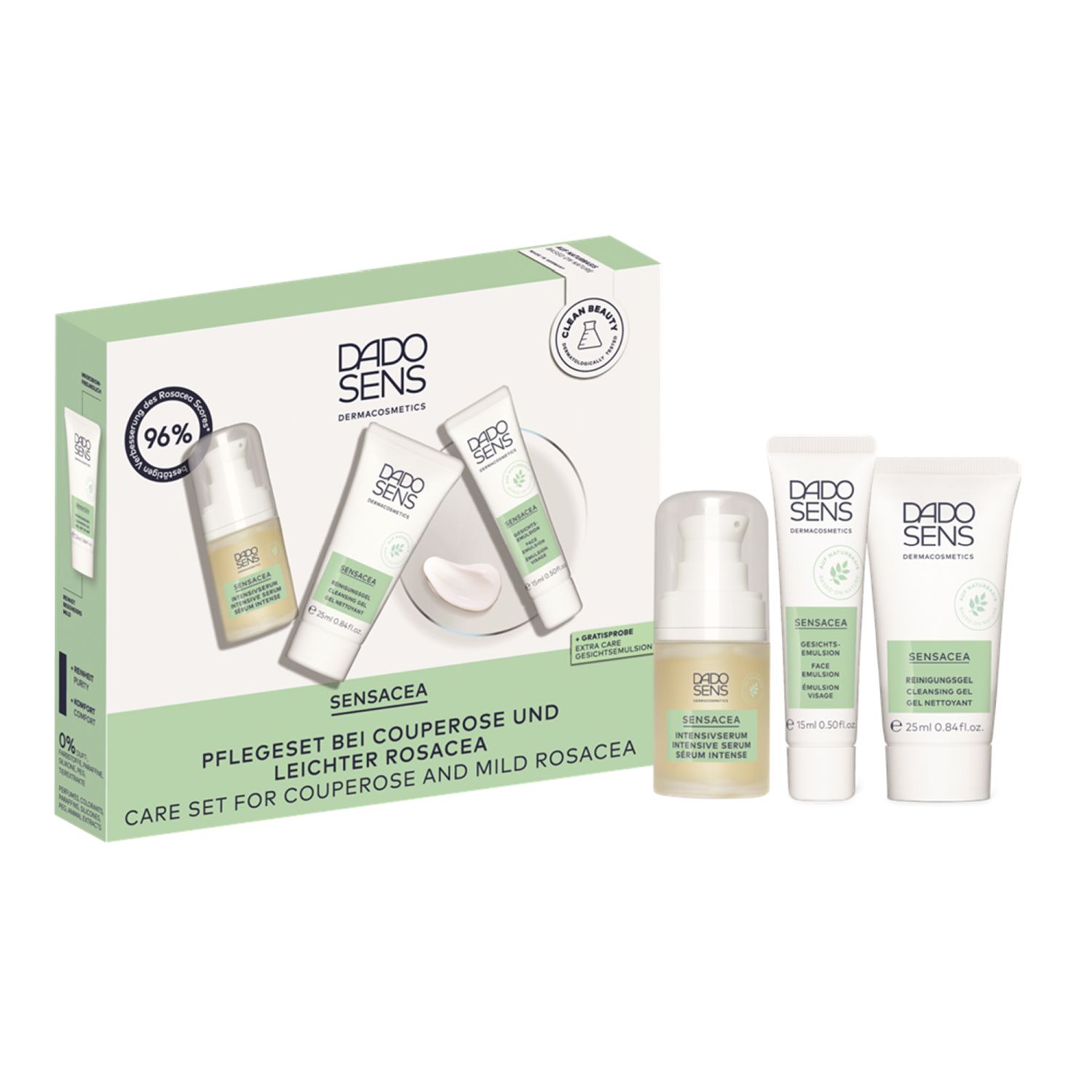 Sensacea Pflegeset bei Couperose und leichter Rosacea