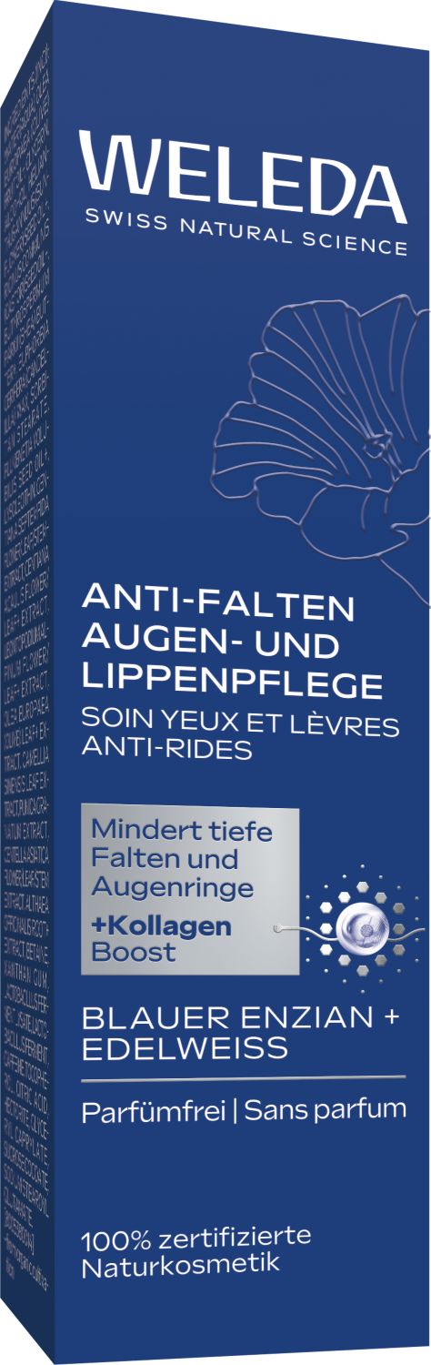 Anti-Falten Augen- und Lippenpflege Blauer Enzian & Edelweiss