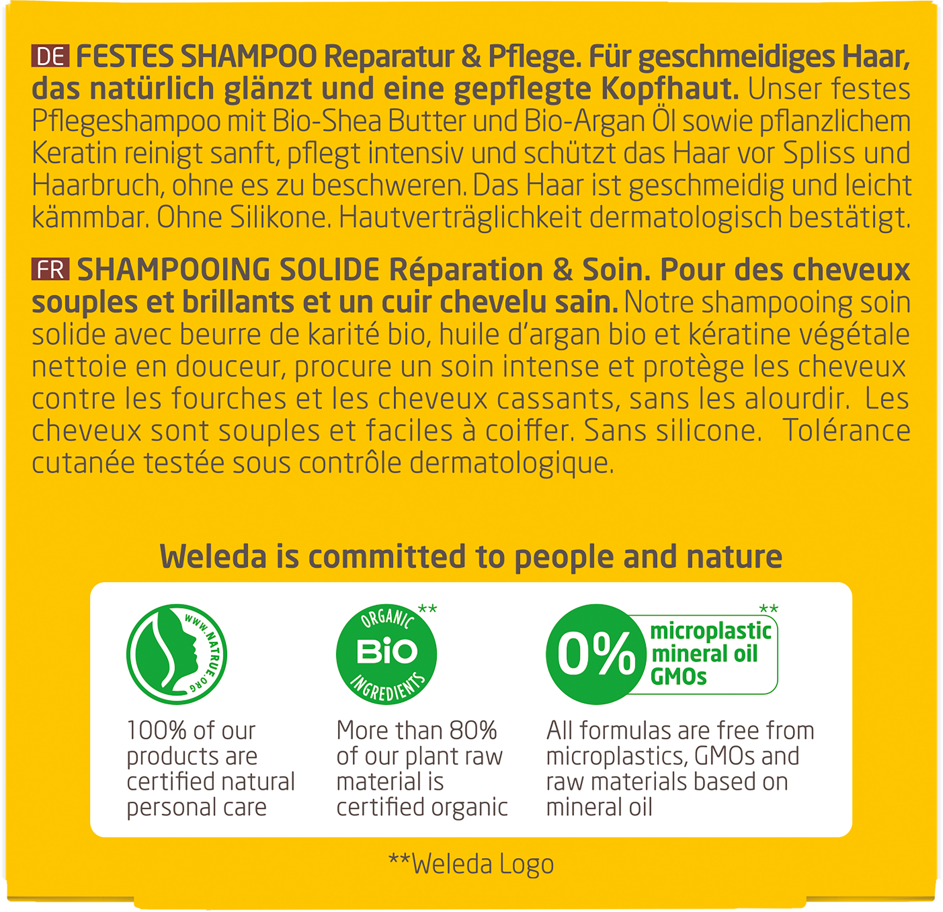 Festes Shampoo Reparatur & Pflege
